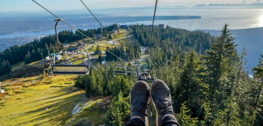 View from the top of Grouse Mountain