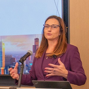 Kathy M. Young on stage