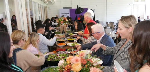 People eating at Smart Meetings Epicurean Experience