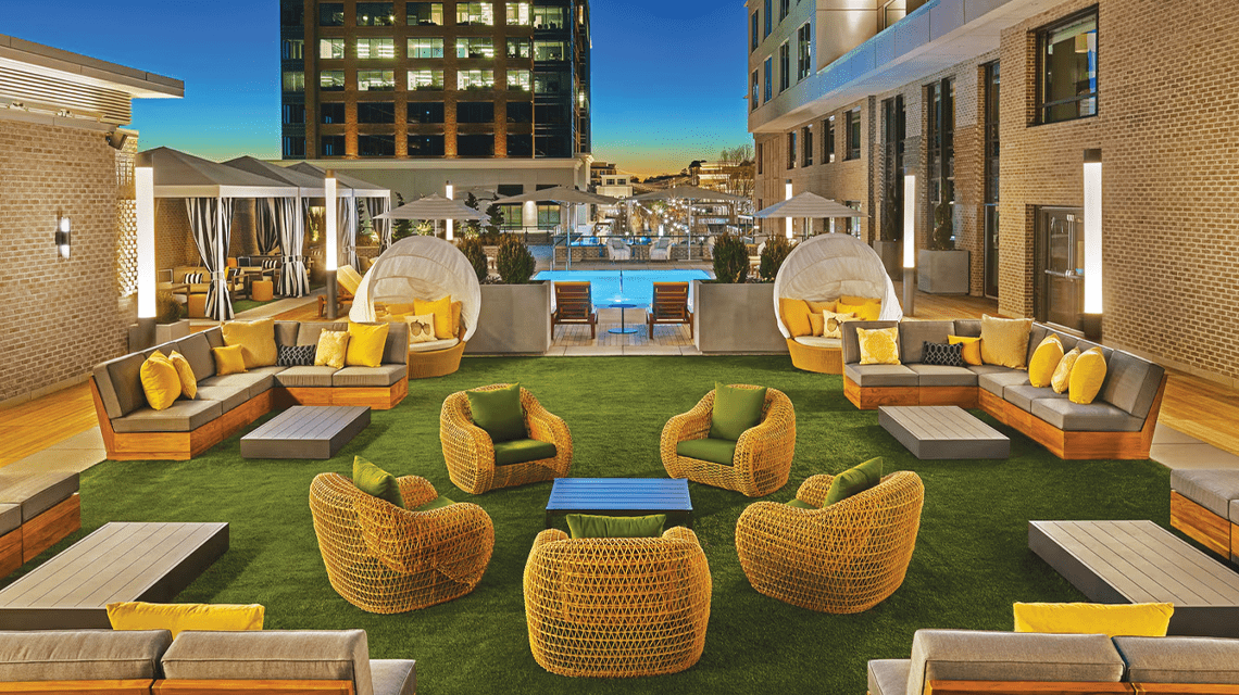 Outdoor space at The Hotel at Avalon