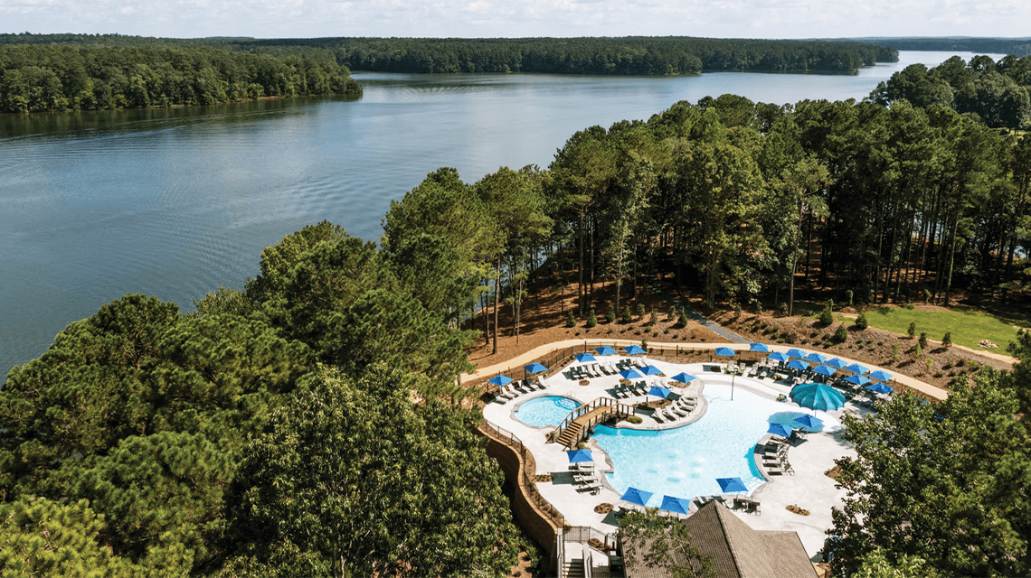 Aerial view of The Ritz-Carlton Reynolds, Lake Oconee