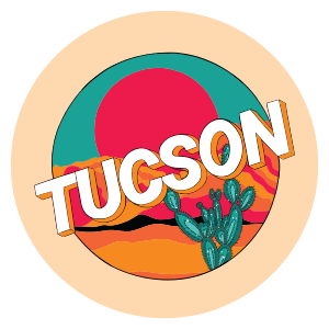 Colorful Tucson stamp