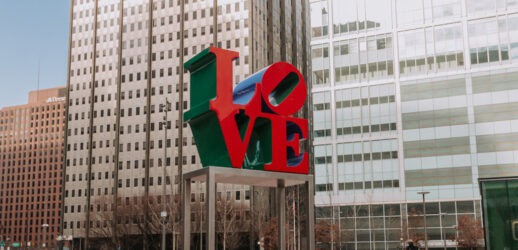 Love sign in philadelphia