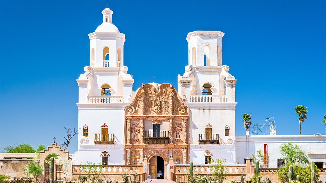 San Xavier Del Bac Mission in Tucson
