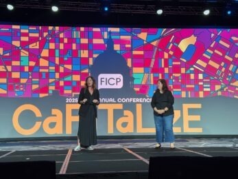 People talking on stage