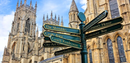 York, England directional signage