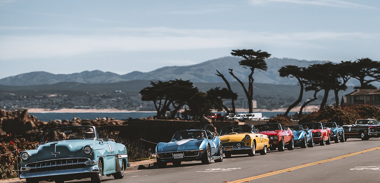 Classic cars in Monterey, California