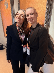 Amanda Mattei on left and Julia Gorniak on right