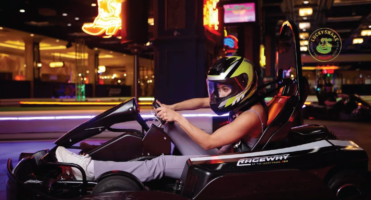 Go-karting at Lucky Snake at Showboat Hotel Atlantic CIty
