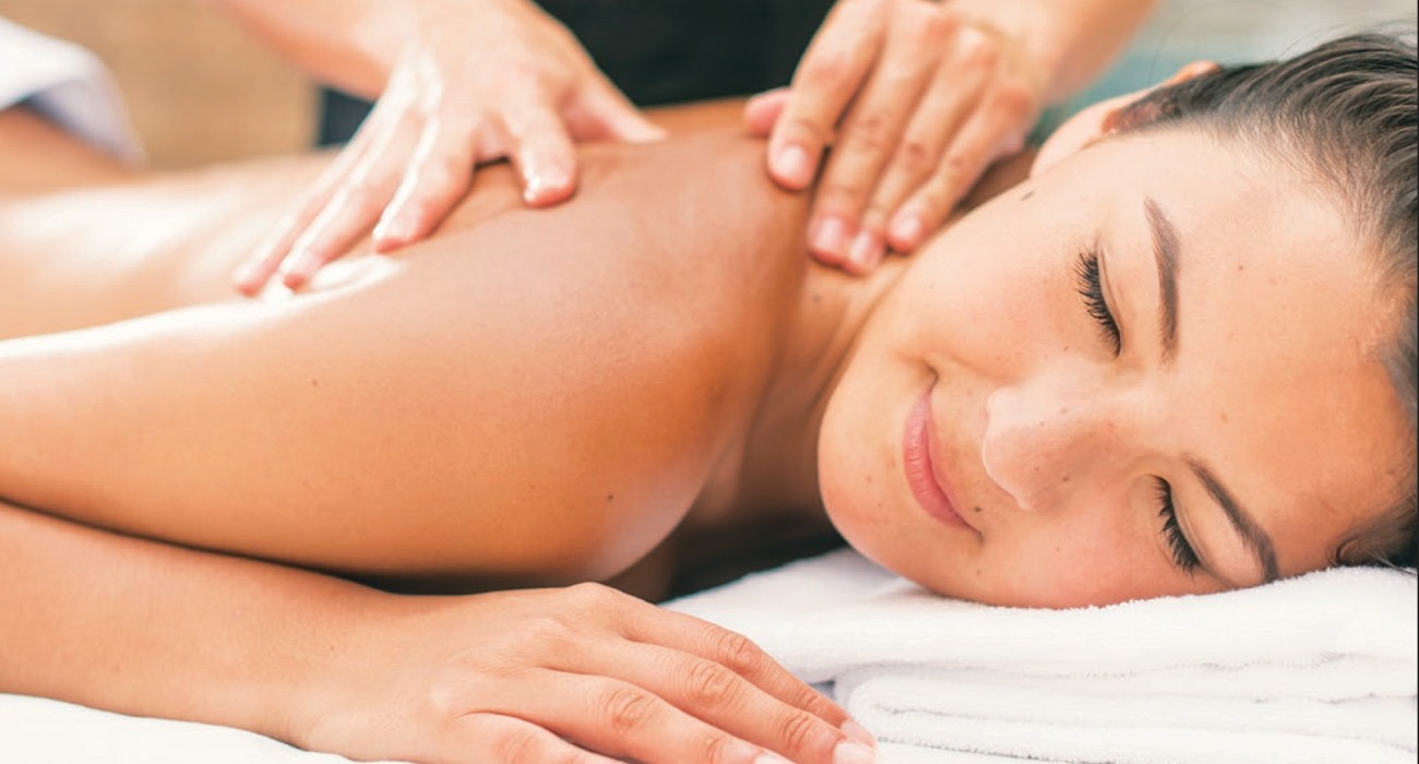 Woman getting a massage at Hard Rock Hotel & Casino Atlantic City