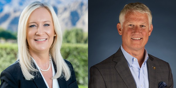 Janet Galippo on left and Jim Caul on right