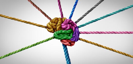 Colorful ropes create artificial brain