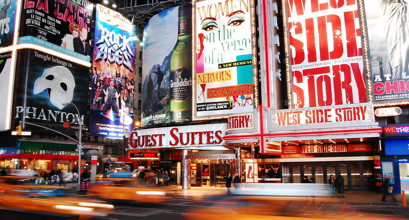 Times Square at night