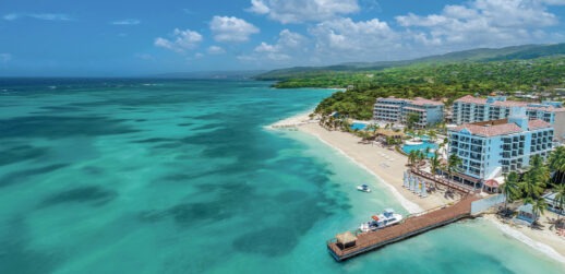Aerial view of Sandals Dunn's River