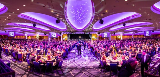 goddard dinner in ballroom