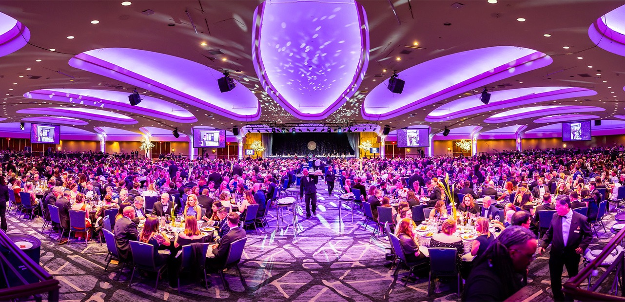 goddard dinner in ballroom