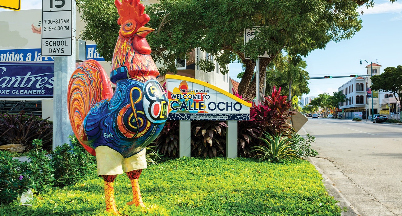 Calle Ocho entrance in Miami’s Little Havana district