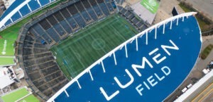 Top view of Lumen Field in Seattle