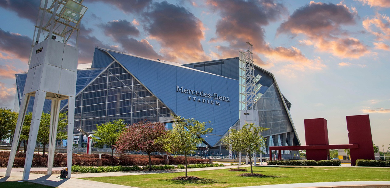 Mercedez-Benz Stadium exterior