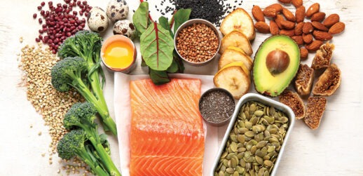 Salmon and vegetables