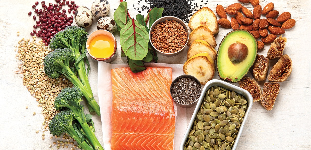 Salmon and vegetables