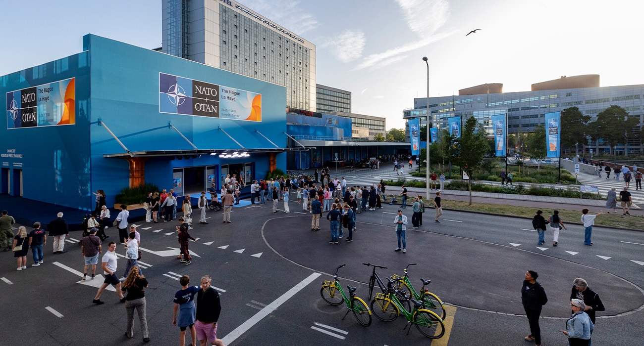 Temporary structure at NATO