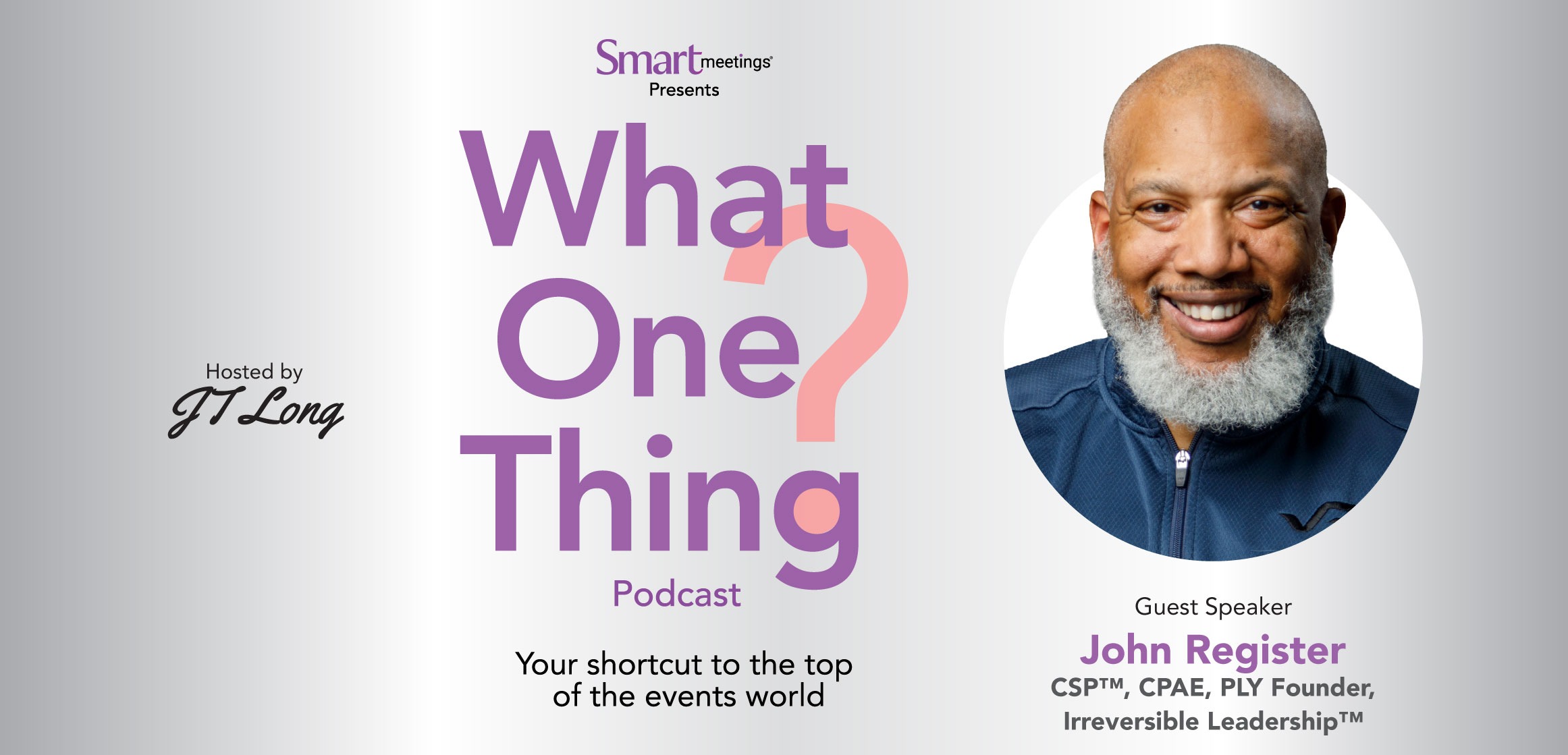 John Register and What One Thing logo