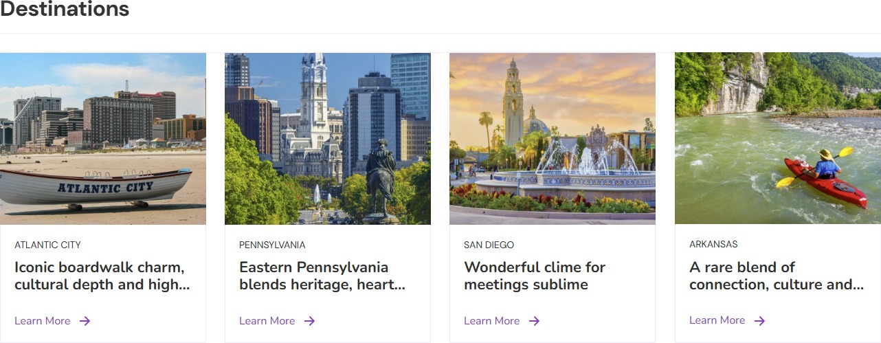 Destinations placeholder