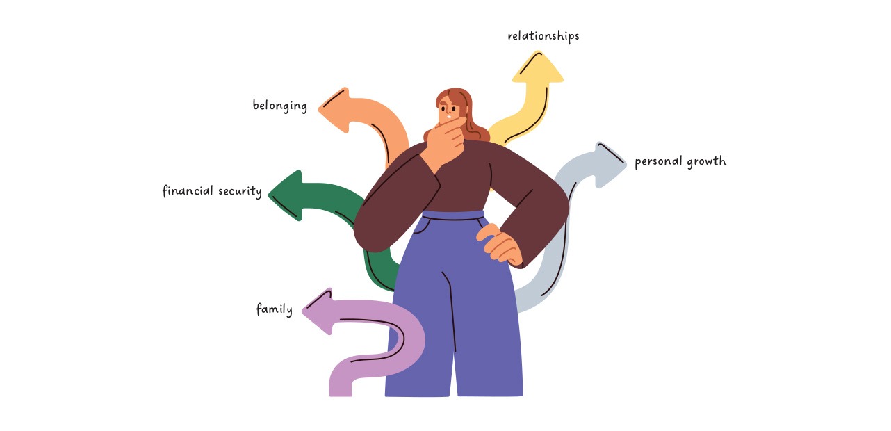 Illustration of businesswoman