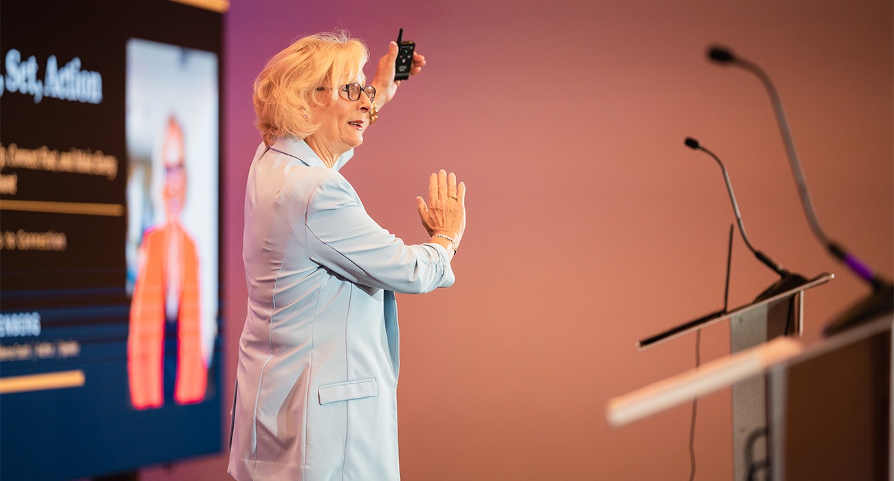 Sabine Kvenberg on stage