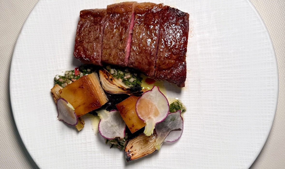 Grilled duck