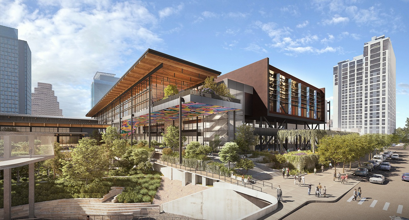 Rendering of Austin Convention Center exterior