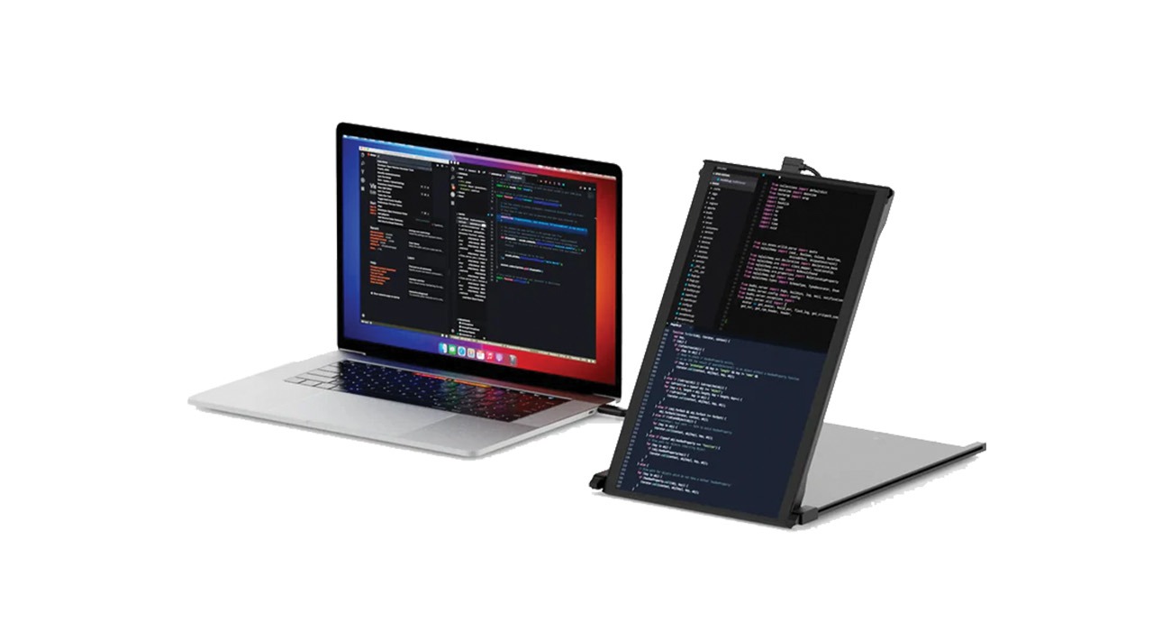 Two computer screens