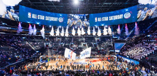 NBA stadium celebration