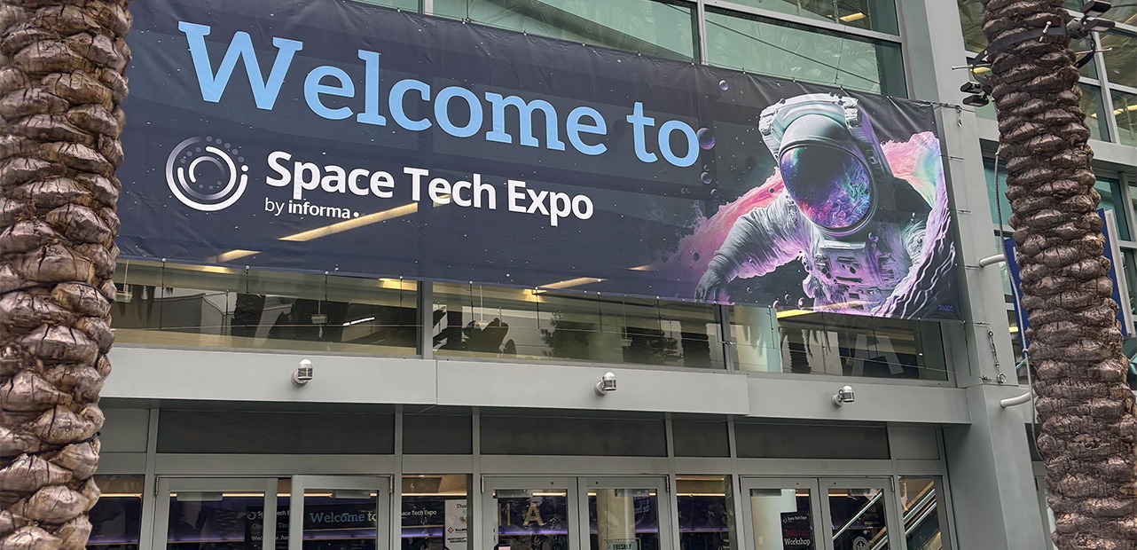 Space Tech Expo signage