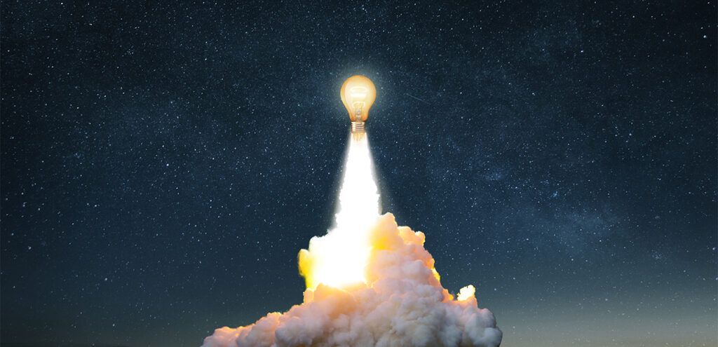 Light bulb rocket