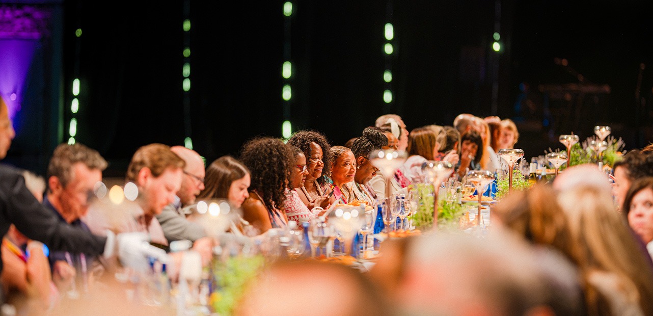 People eating at dinner