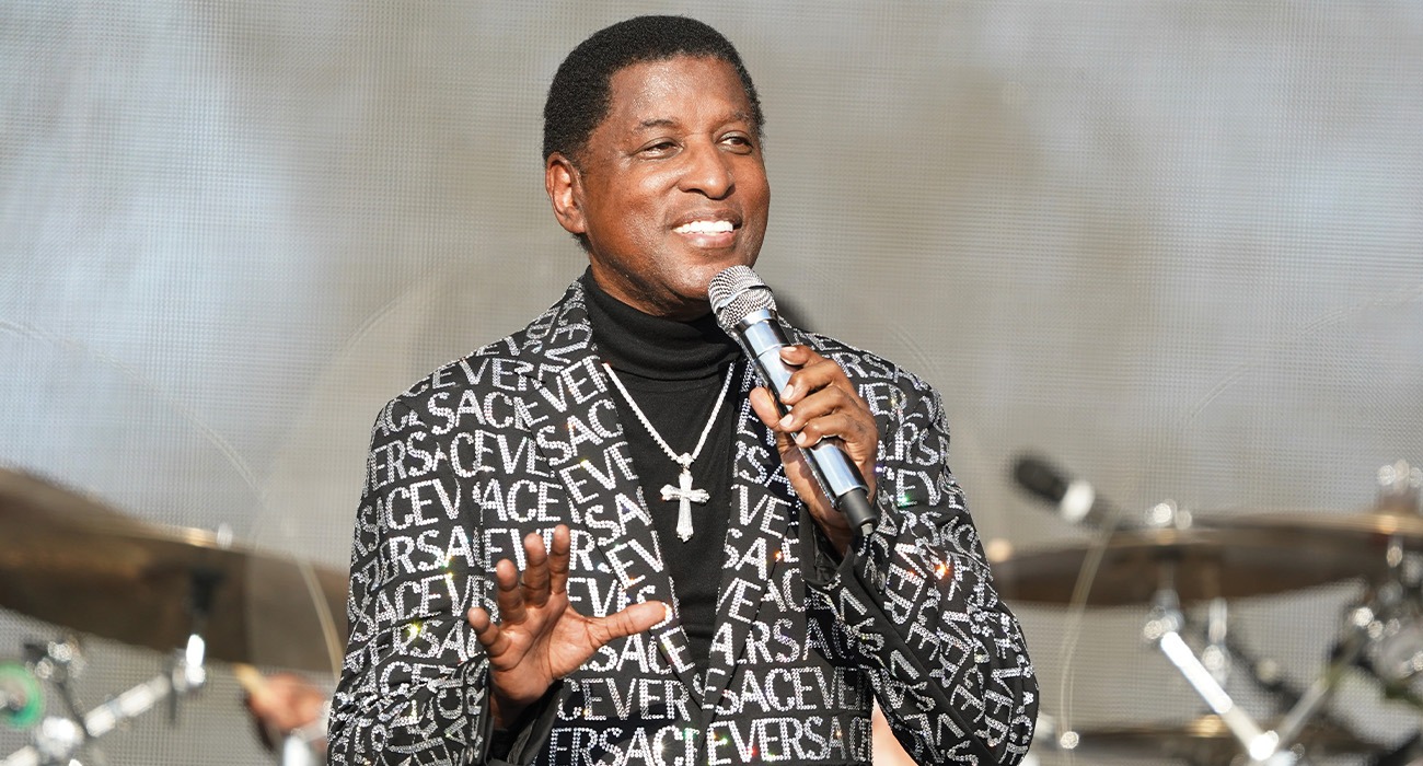 Man holding microphone