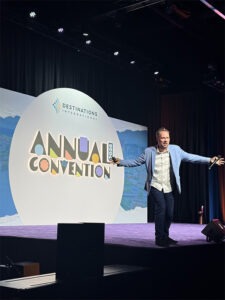 Jeremy Gutsche on stage