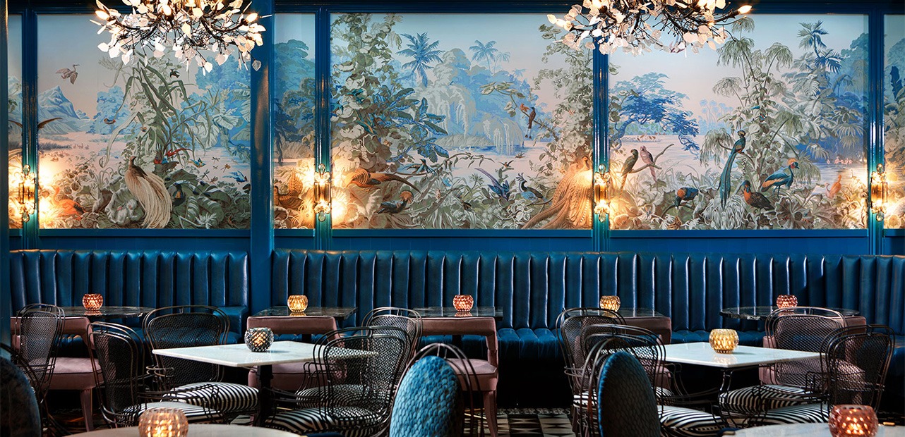 Blue Peacock Room at Kimpton Hotel Fontenot
