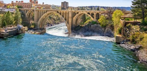 Spokane Riverfront and bridge