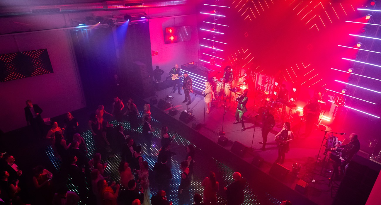 People dancing on dance floor