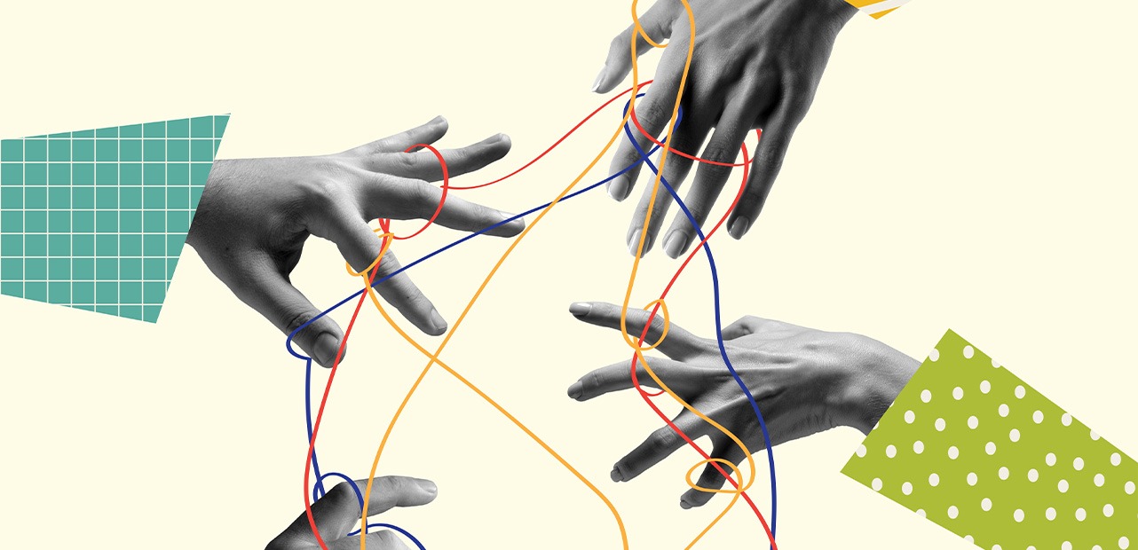 Hands interconnected