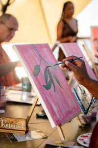 Paint & Sip group experience