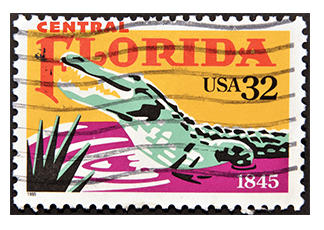 Square Florida stamp