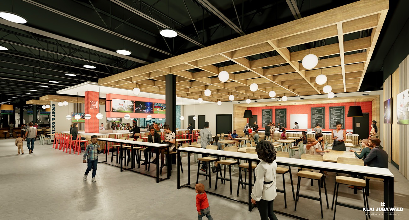 Rendering of Henderson Sport & Social dining area