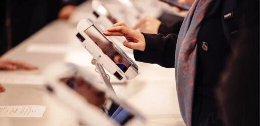 Person using tablet