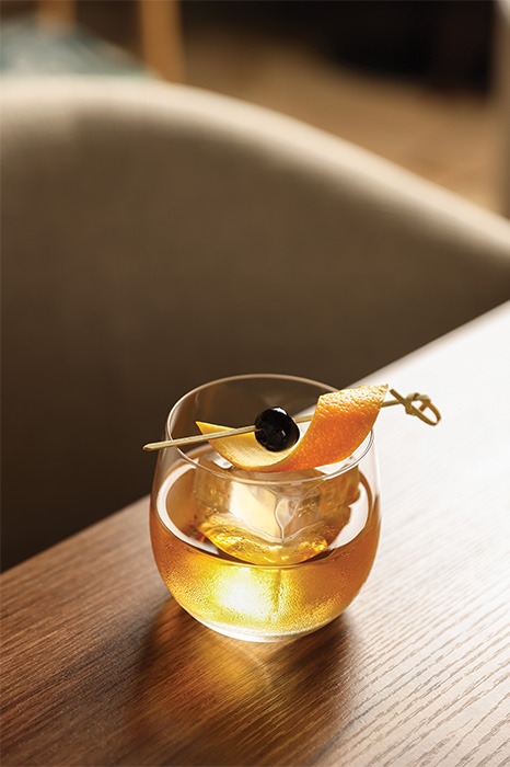 Old Fashioned cocktail at The Drake Steakhouse