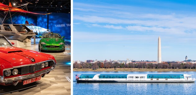 Spy Museum on left and Potomac River Cruise on right