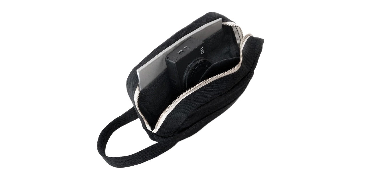 Small black travel bag